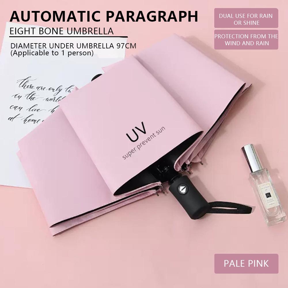 Umbrella Sunscreen Cartoon Sunny Rainy Automatic Folding Student Portable Parasol Shade Accessory Outdoor Gear