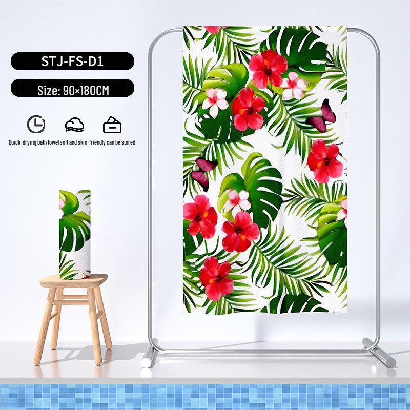 Customizable Large Microfiber Surfing and Beach Towel - Absorbent and Quick-Dry for Adults