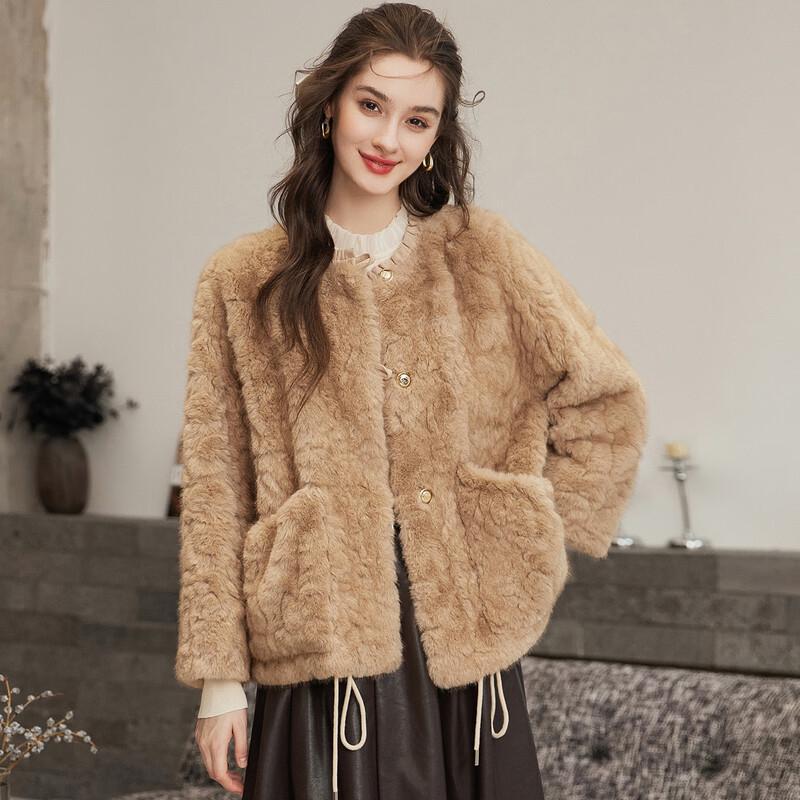 

Bailuyu Women s Winter Faux Fur Coat S