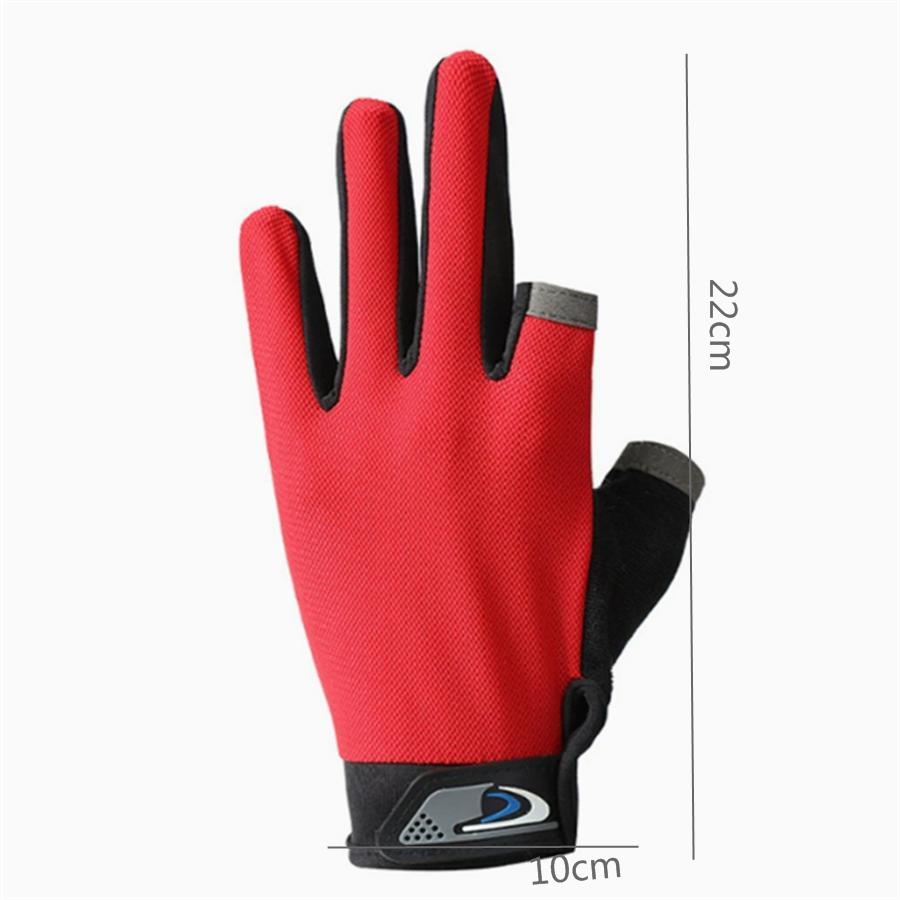 2-Finger Exposed Fishing Gloves, Anti-Slip Breathable Touchscreen Outdoor Sports Gloves