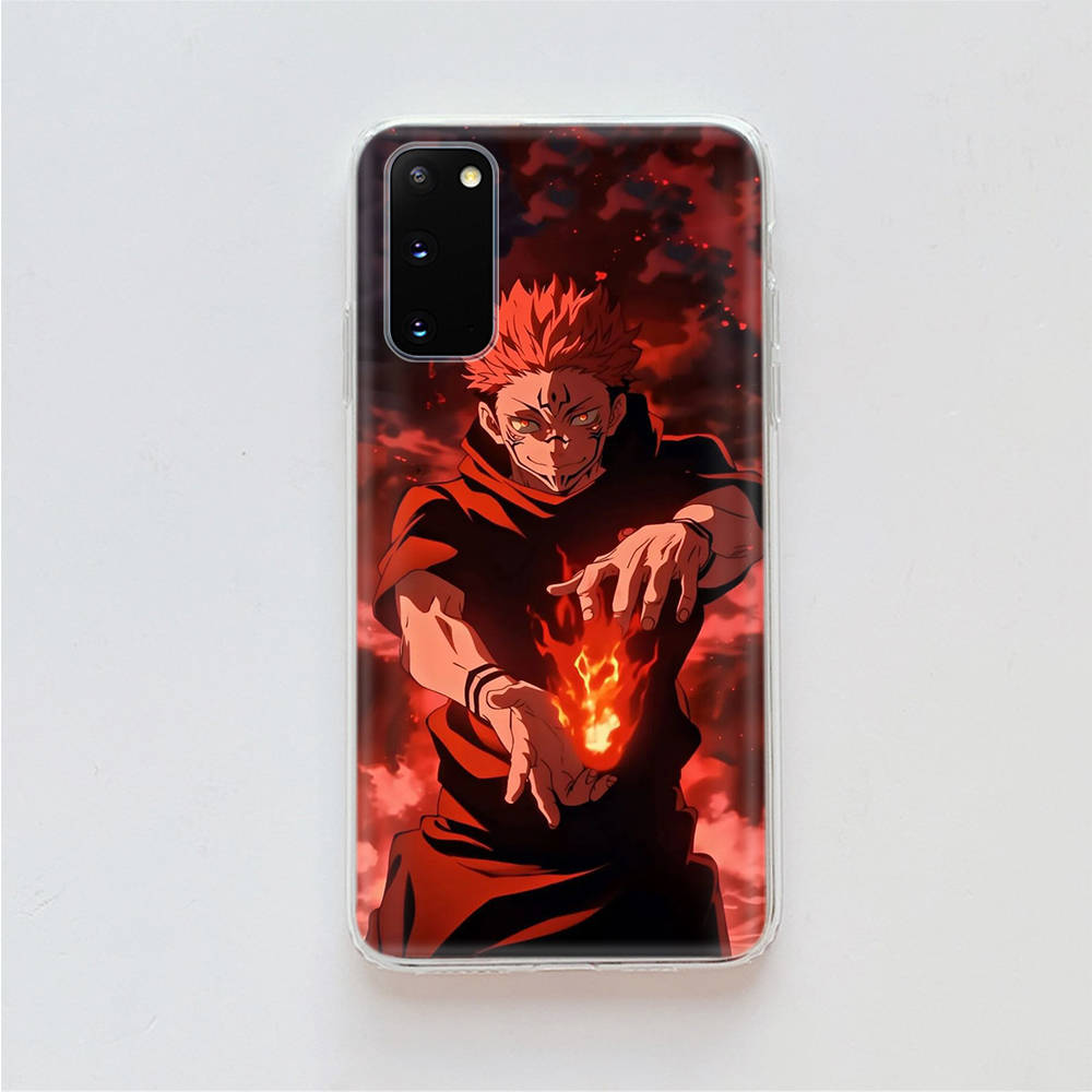 AD76 Jujutsu Kaisen Clear Case for Samsung A04 A14 A23 A34 A54 M23 M33 M52 M53 Realme 10 9 C30S C35 C55 VIVO Y02 Y21 Y33S Y51 X80 V25 Cover