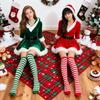 Christmas Cosplay Dress Festive Party Skirt With Belt Women 18-24 Years Old