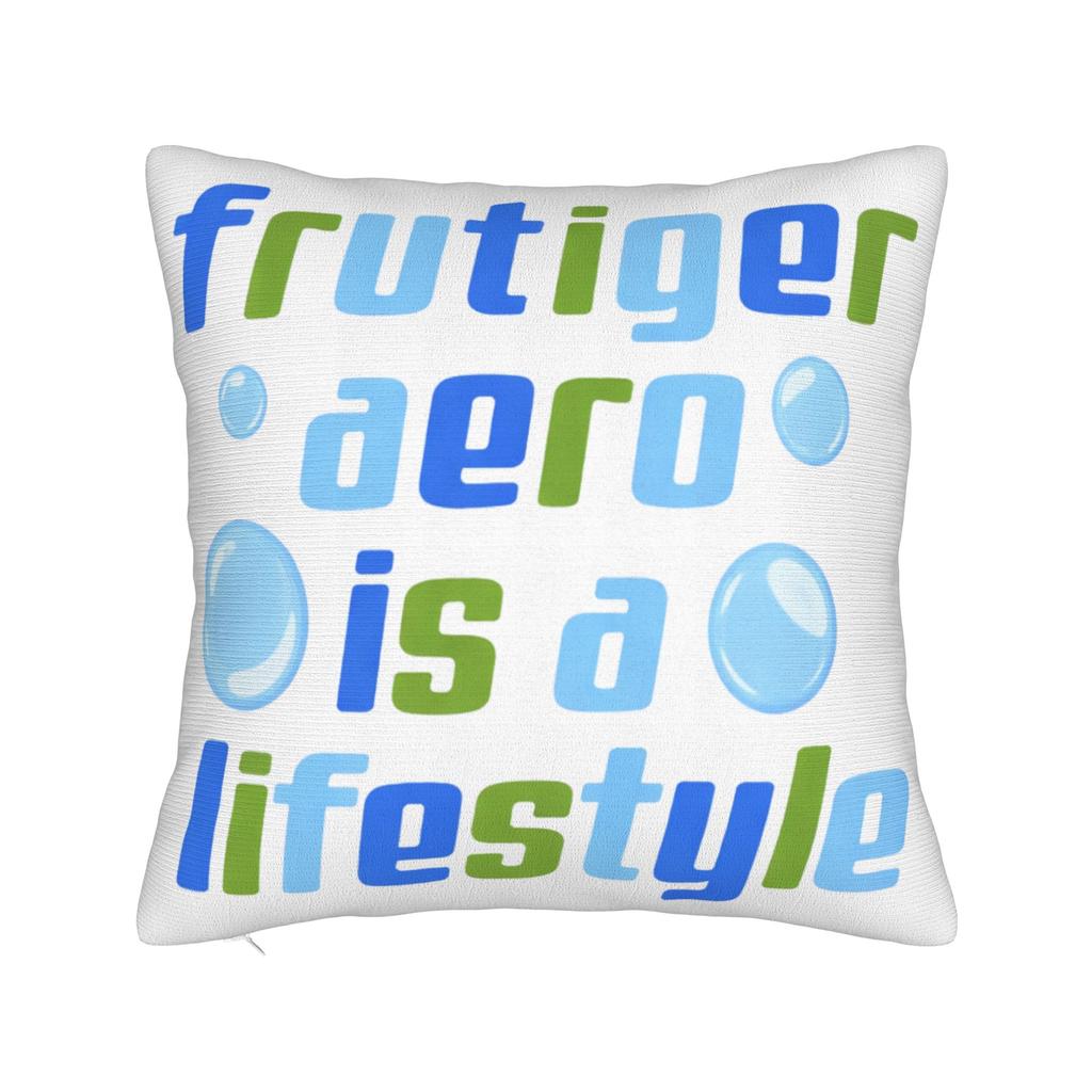 Frutiger Aero Maximalism Square Pillow Case Cushion Covers Vintage Polyester Decorative Pillowcase for Car 45*45cm