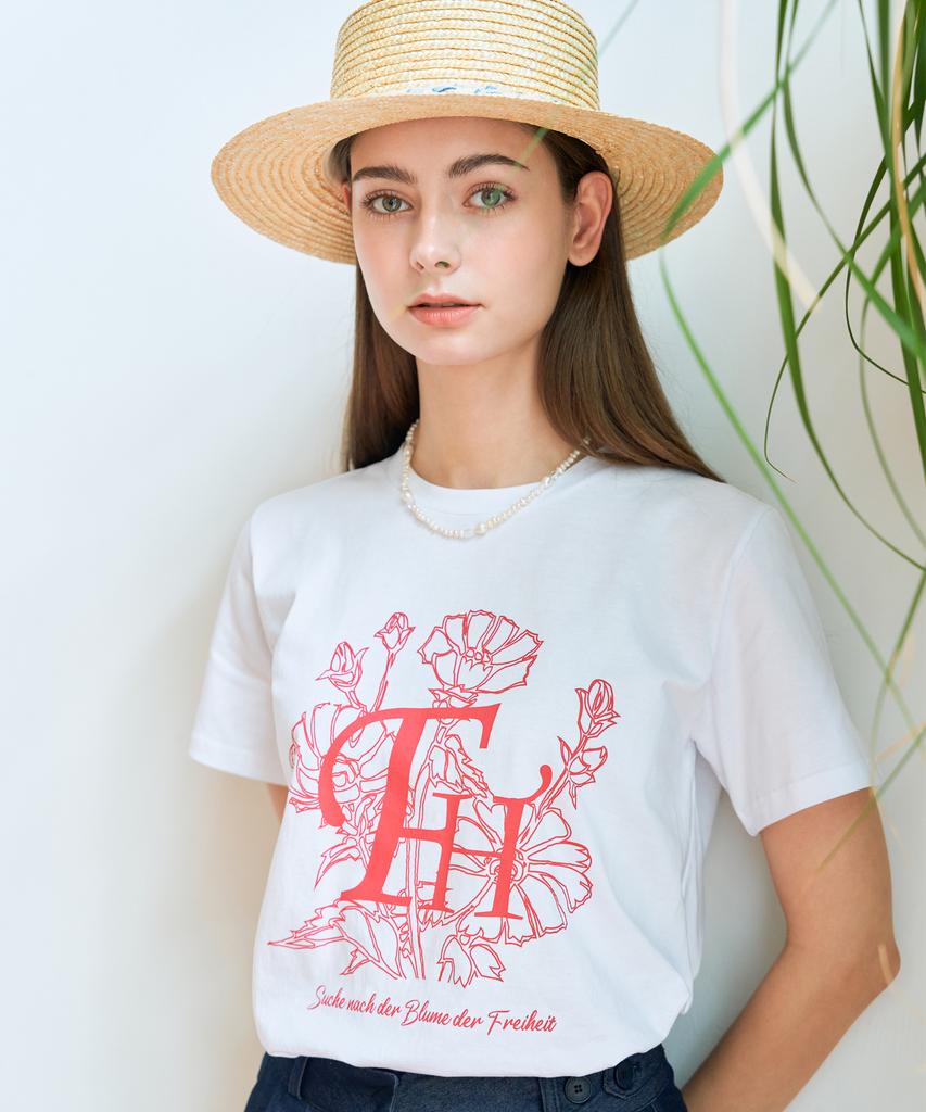 THEFRHT Flower Logo T-Shirt (White)