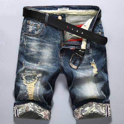 Sommer Neue Hosen Denim Shorts Herren Fünf-Punkt Locker Knicker Gerade Koreanisch Übergröße Trendy Lässig Mittelgroße Hosen