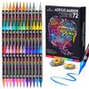48/24/1 Colors, Dual Head Dual Color, Waterproof, Non-toxic, Odorless, Marker Pen, Office Supplies, Book Markers, Hand Drawn