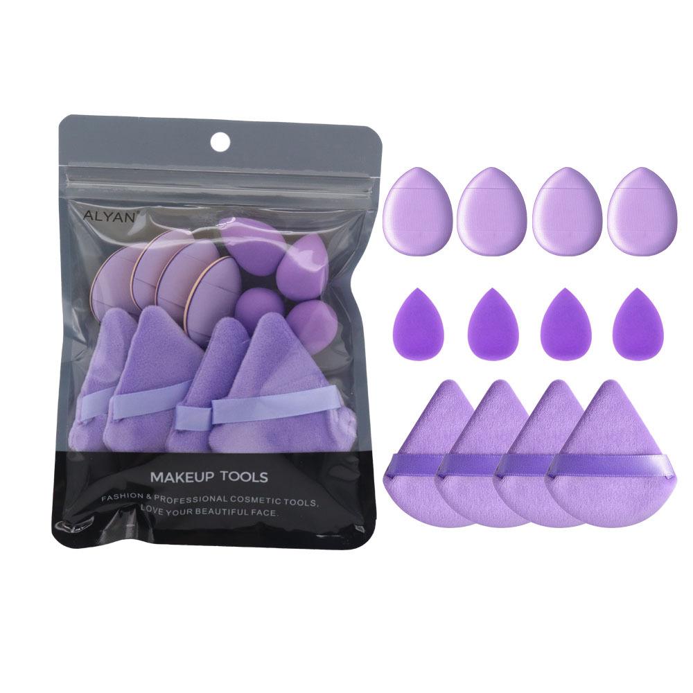 12Pcs/set Makeup puff triangle air cushion puff finger puff mini beauty blender makeup tool