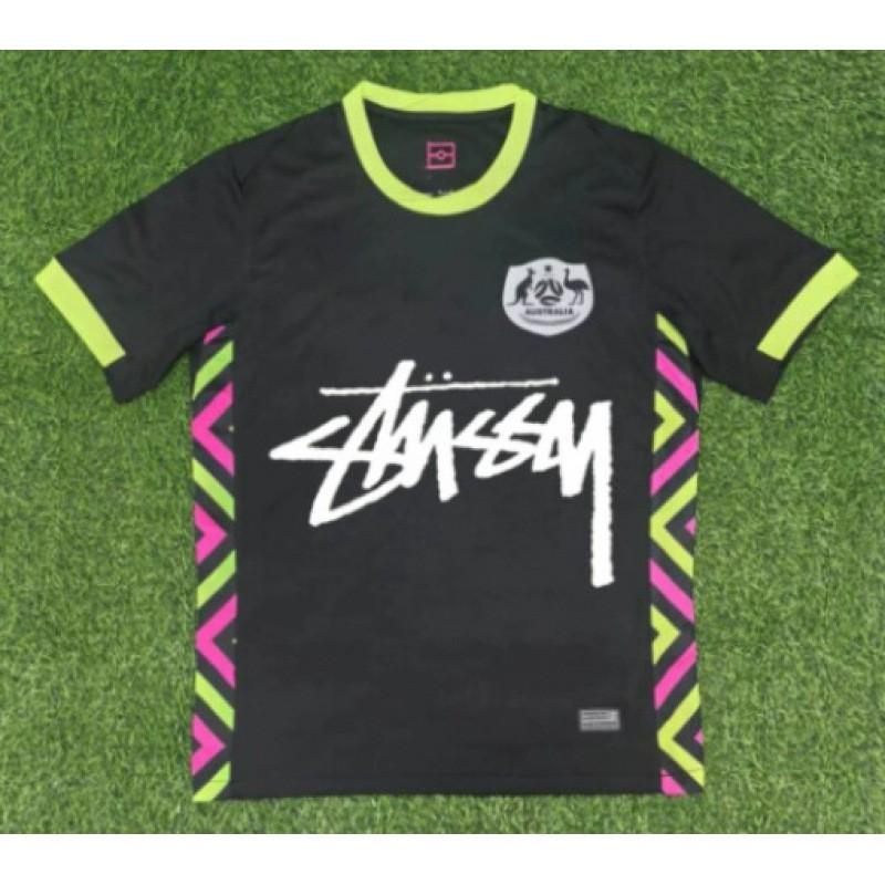 Maglia da Calcio Signature Stussy Retro Brasile Argentina Portogallo Maglia da Allenamento Calcio Uomo Donna Manica Corta