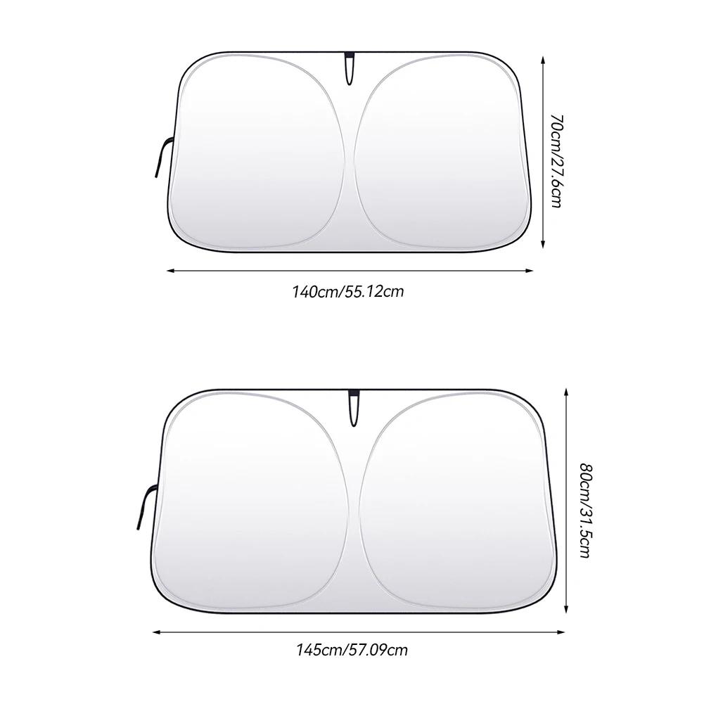 Car Front Window Sunshade Cover Sun Shade Windshield Visor Windscreen Folding Auto UV Protection Curtain Styling Accessories
