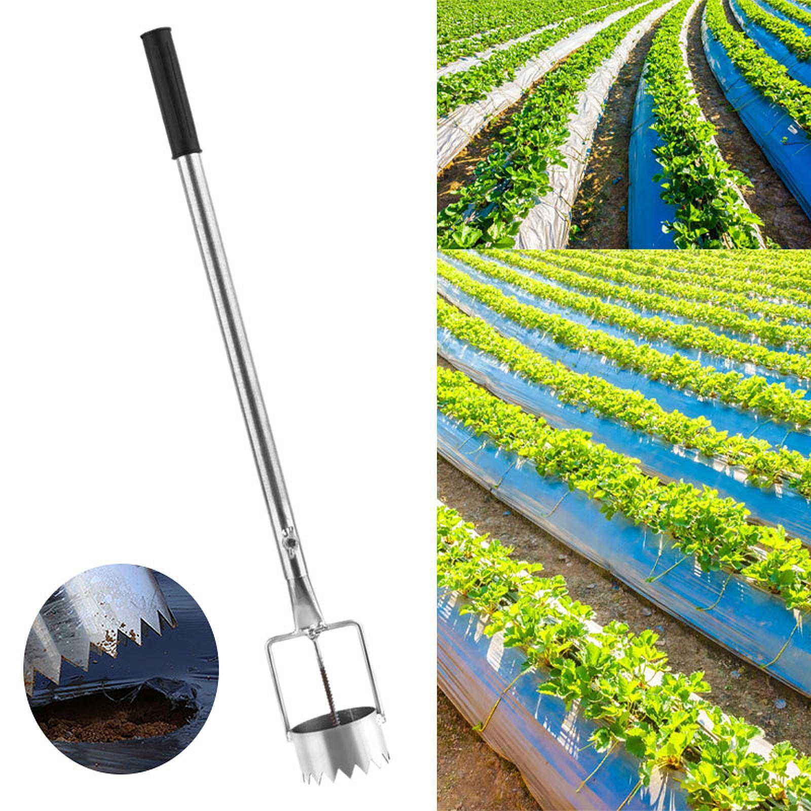 

Луковичные растения Мульчирующая пленка Копание ям, Универсальный, Выдвижная ручка, Инструмент для посадки из нержавеющей стали 6.5cm Diameter