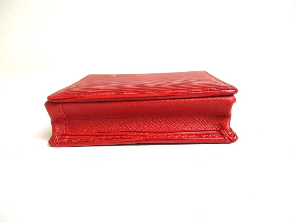 Authentic LOUIS VUITTON Epi Red Leather Coin Purse Porto Monnaie Boite #a329  Refurbished