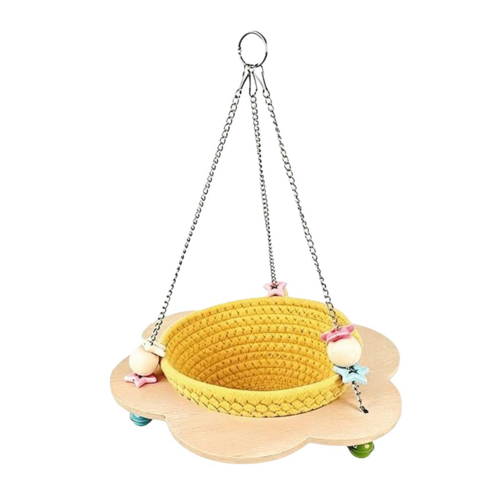 Cozy Woven Bird Nest Breathable Bird Sleeping Hut Multi-Purpose Hanging Bird Nest Bird Breeding S