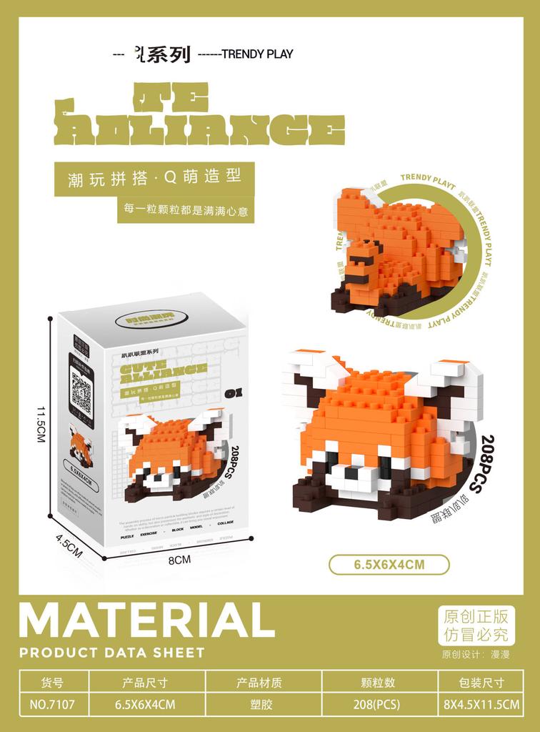 Chinese Panda Mini Building Blocks Toys for Children 9 To 12 Year Old Adult Diy 3d Constructor Micro Bricks Educational Toy Gift