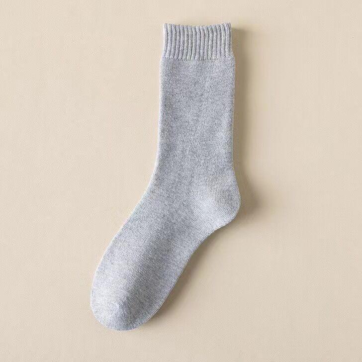 Women's Velvet Thick Winter Socks - Mid-Tube Warm Terry Floor Socks