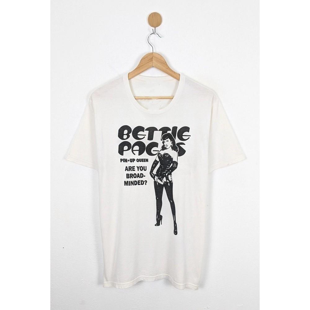 New Popular Bettie Page Gift Funny White S5XL Shirt unisex Unisex T-Shirt S