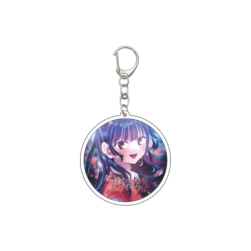 55MM Anime The Dangers In My Heart Keychain Yamada Anna/Yamada Anna  Key Chain Acrylic Model Plate Christmas Gifts