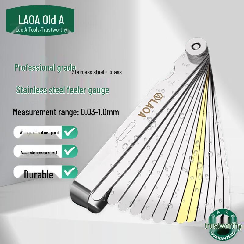 LAOA 32-Piece Metric Feeler Gauge Set
