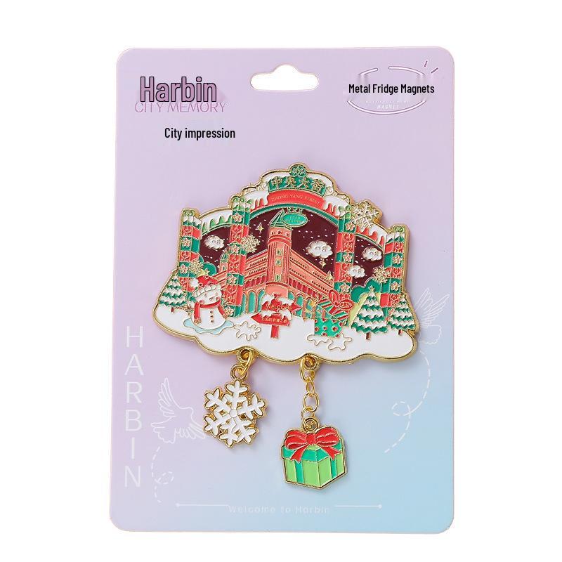 Harbin Central Street Ice & Snow World Metal Souvenir Magnet