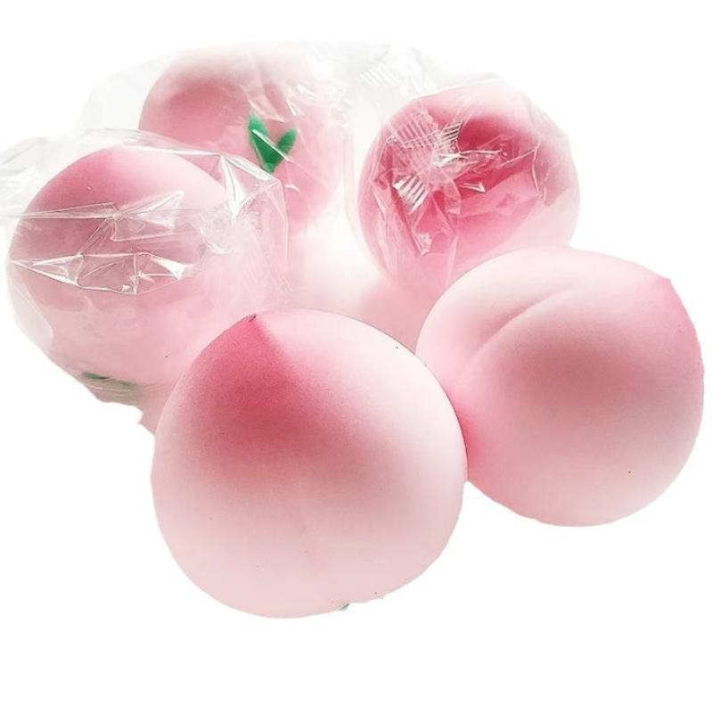 Soft Peach Fruit Squeeze Toy Slow Rising Stress Relief For Kids & Adults, Squeeze Anti-Anxiety Sensory Fidget Toy Daily Joy