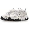 FILA Fusion Fabric Retro Running Low-Top Lifestyle Shoes Men sneakers White Gray T12M031101FNB