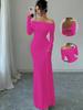 Womens Sexy Low Back One Shoulder Dress Elegant Evening Gown Cocktail Party Dress