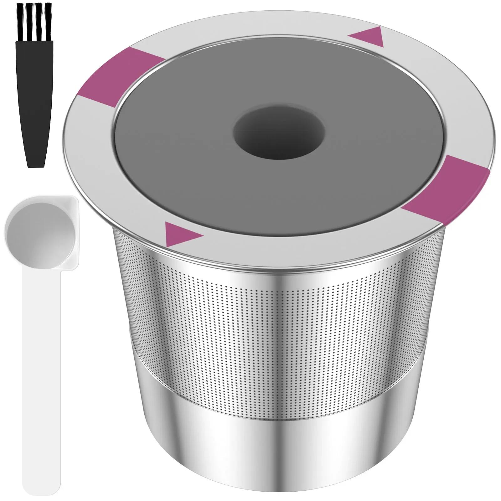 

Reusable K Cup Coffee Filters,Universal Stainless Steel Refillable K Cups Filter Fit Keurig 2.0 and 1.0 Coffee Makers-brewers