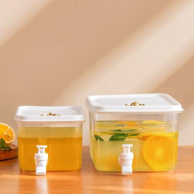 3/5L Kaltwassereimer mit Zapfhahn Limonade Tee Wasserkessel Große Kapazität Sommer Wasserspender für Zuhause Küche Büro