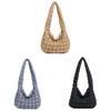 Oxford Cloth Wrinkled Shoulder Bag Large Capacity Tote For Daily Use