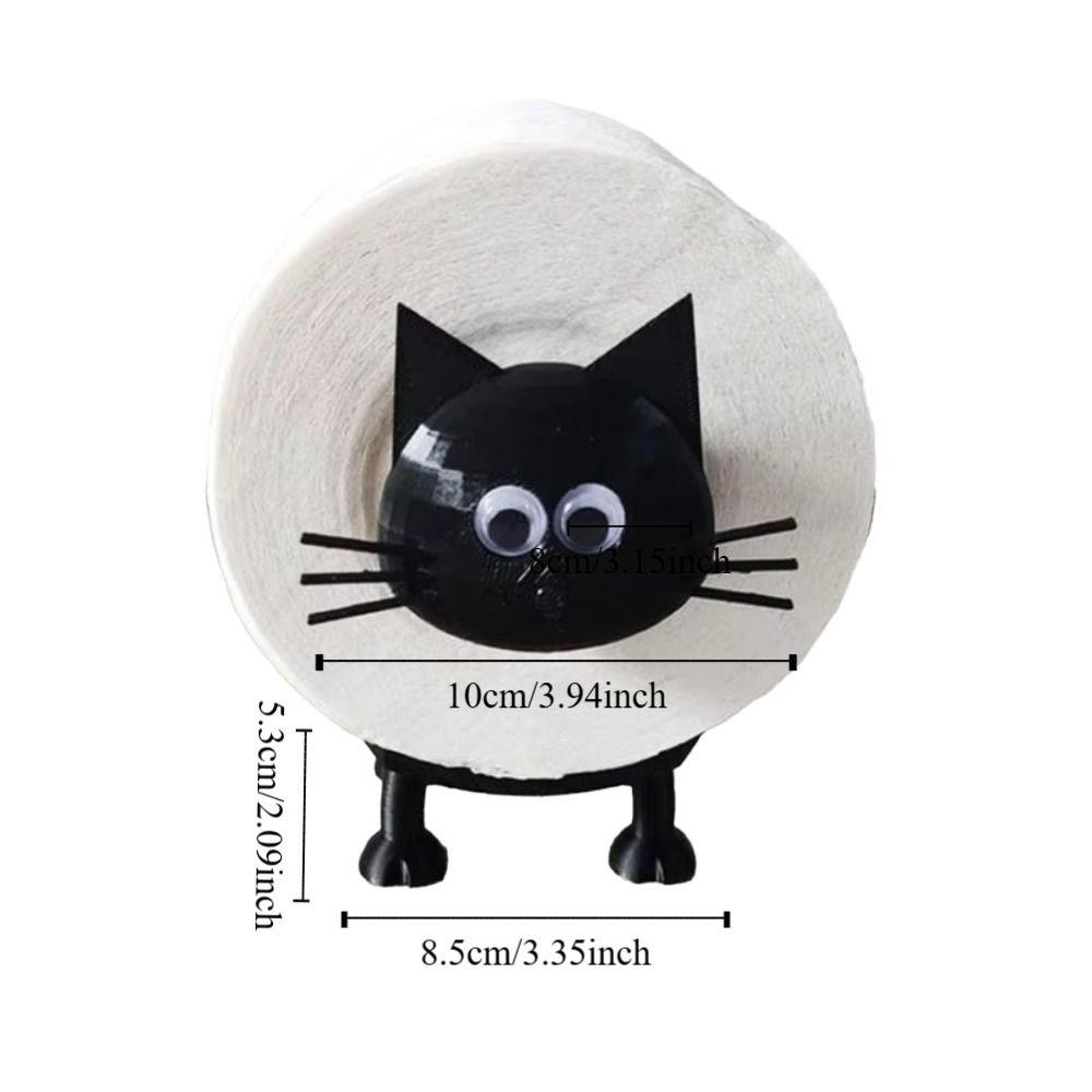 3 PCS 3D Printed Roll Paper Holder Plastic Toilet Tissue Rack Funny Toilet Paper Rack Kitchen