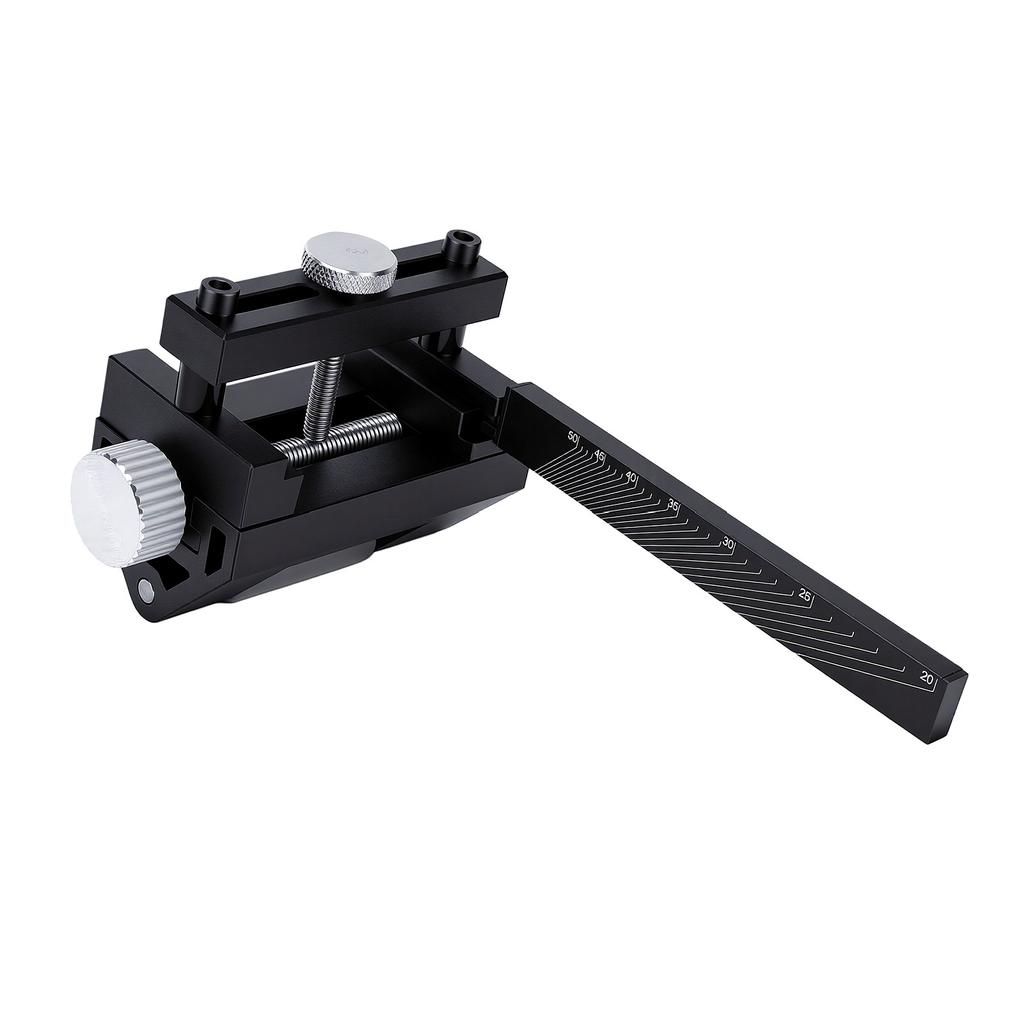 Honing Guide Tool Aluminum Alloy Versatile Angle Adjustment Woodworking Sharpener Jig for Easy Chisel Sharpening Black