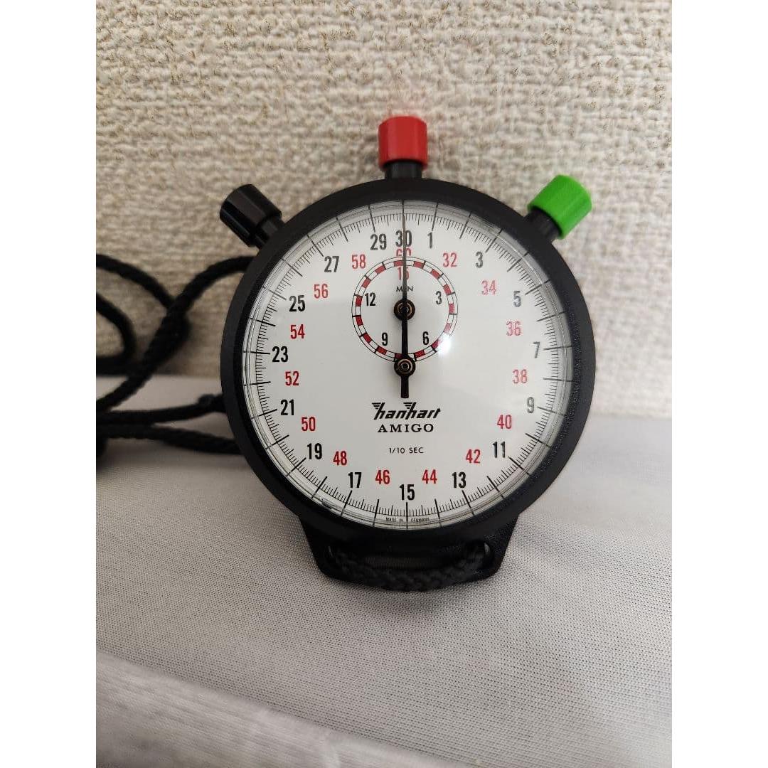 Used Hanhart Amigo Mechanical Stopwatch Manual Winding Analog Watch