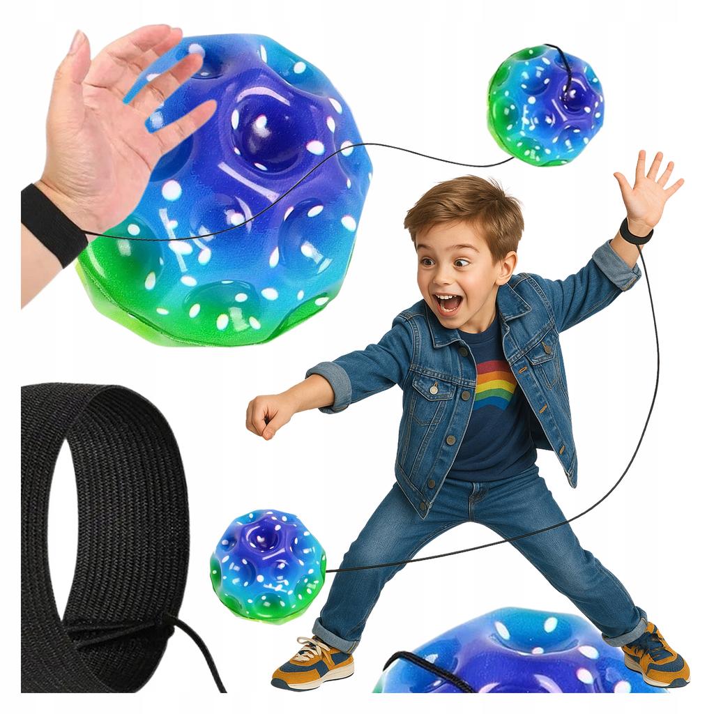 GALAXY BALL On Elastic Band GALAXY BALL METEOR Space Exercise BALL