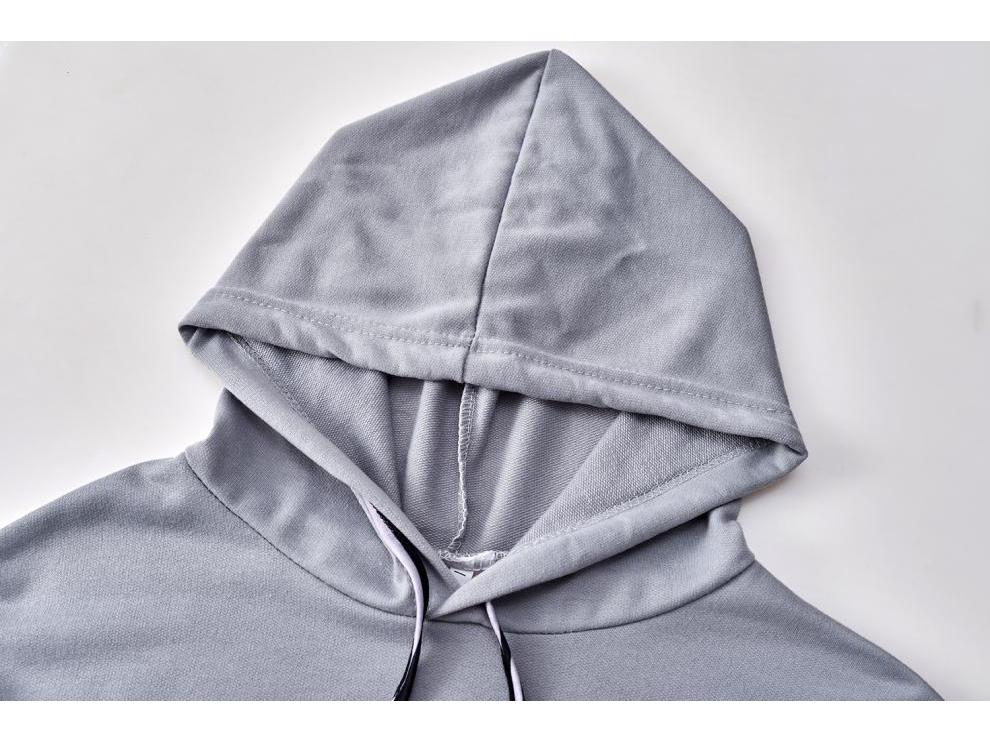 Autumn 2022 Women's Fashion Solid Color Striped Sweatshirt Two-Piece Casual Sportswear