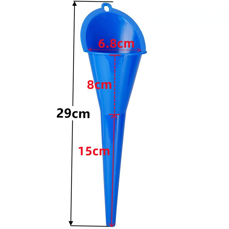 Car Plastic Long Stem Funnel Gasoline Oil Filling Tool Refueling Funnel for Gasoline Engine Oil Motorcycle Farm Machine Funnel