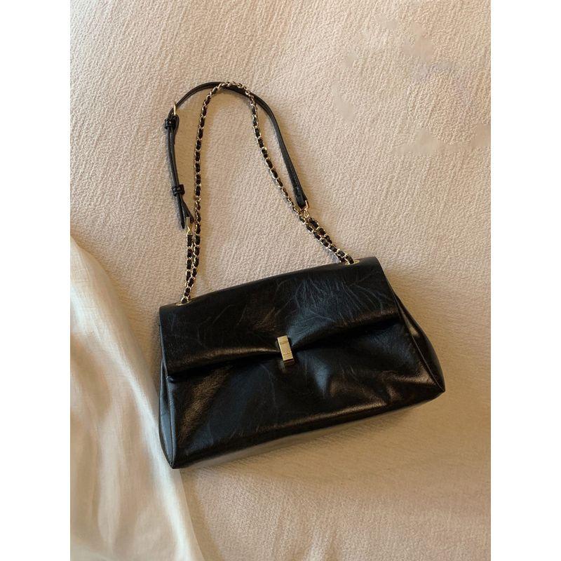 

South Wind Thousand Layer Cake Fashion Fancy One Shoulder Bag Black