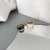 Korean New Wave Elegant Enamel Adjustable Ring - Retro Palace Style Hip Hop Index Finger Ring for Women