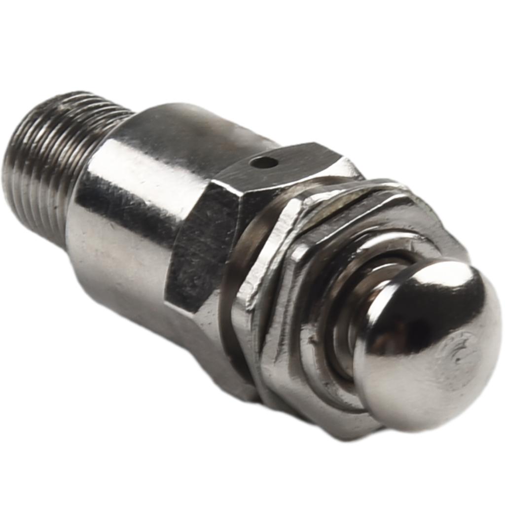 1pc Pneumatic Valve 2 Position 3 Way 2.4mm 3 Ports 5Hz Metal Silver Tone Need Filling Oil TAC-3P Pneumatic Valve