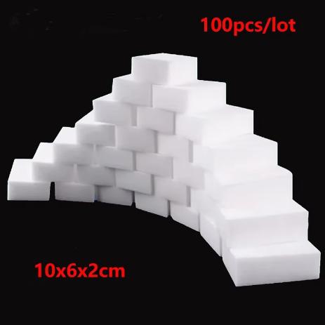 20Pcs Double-Sided Scouring Pads Kitchen Sponge Dishwashing Scrub Pads for Pot Bowl Home Cleaning Tools