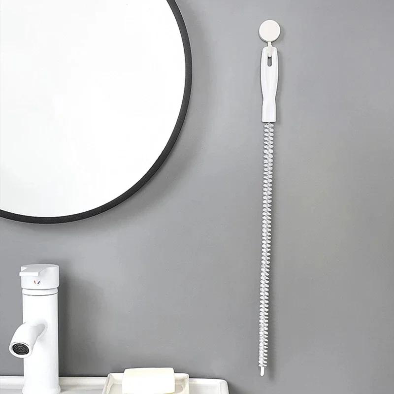 Pipe Cleaner Kitchen Sink Cleaning Dredging Brush Bathroom Sewer Hair Drain Flexible Cleaner Clog Plug Hole Remover Tool