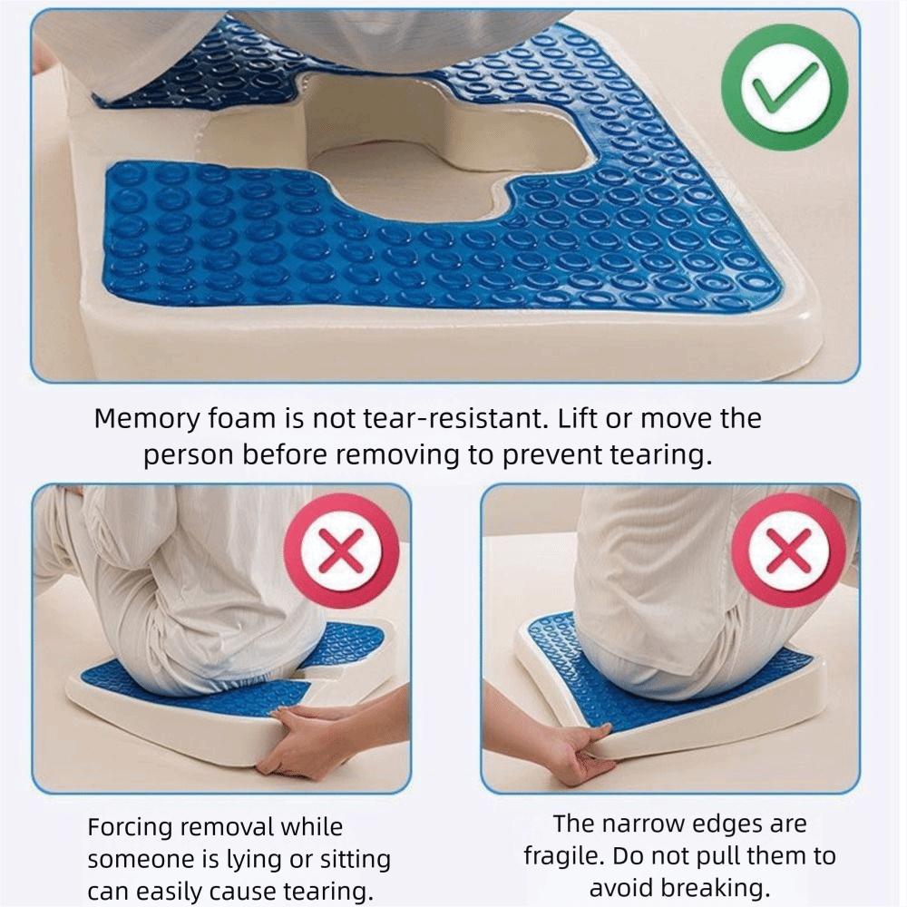 T Shaped Elderly Butt Cushion Anti Decubitus Pad  for Bedridden Elderly and Disabled People