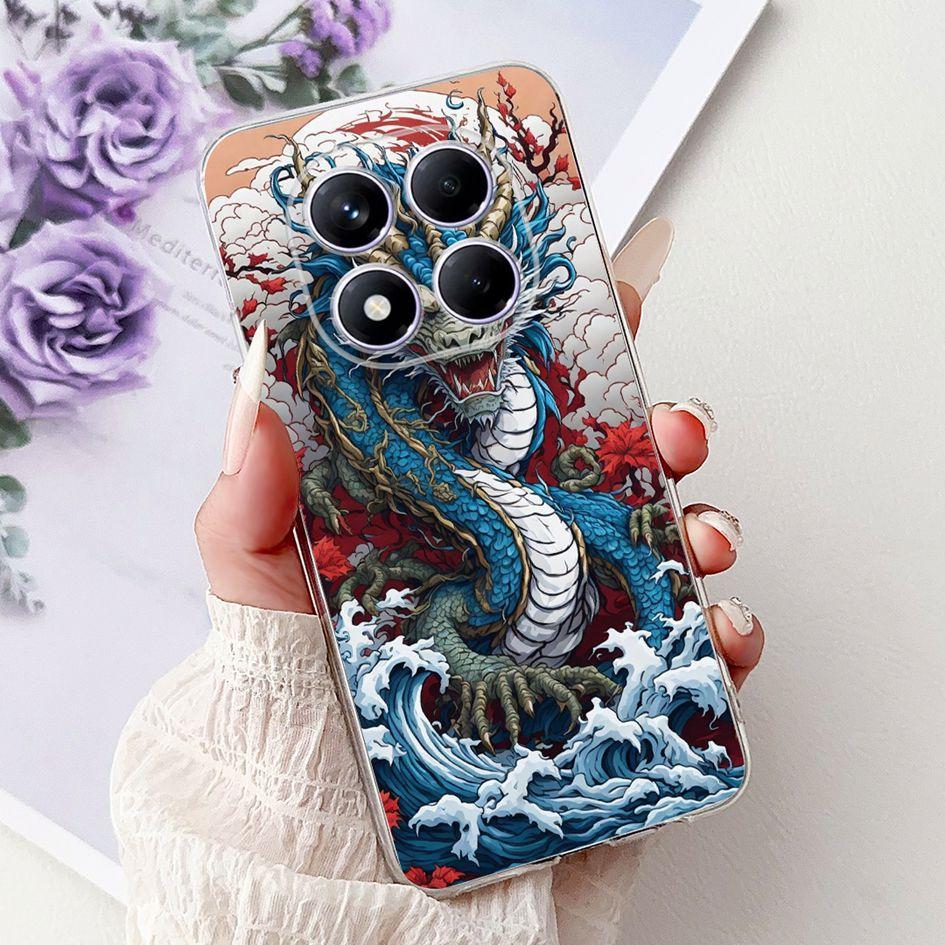 For Xiaomi Redmi Note 14 Pro Plus Case Cute Strawberry Love Heart Soft Silicone Clear Cover For Redmi Note 14 Pro 5G Global Etui