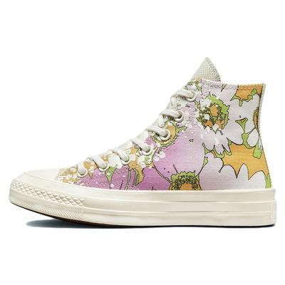 Chuck 70 High Crafted Florals Women Sneakers Pink Beyond-Pink Olive-Aura A00537C