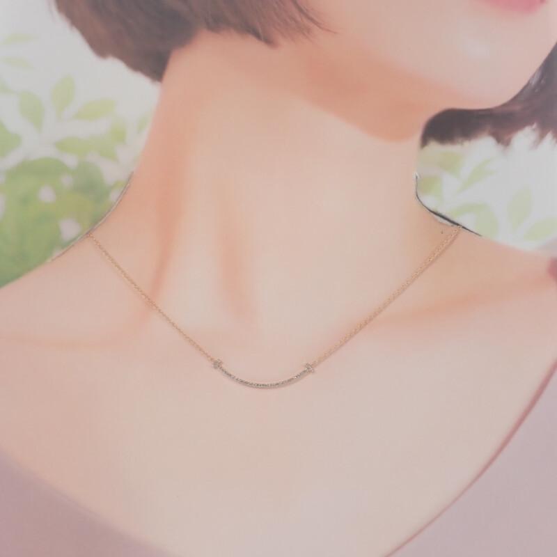 TIFFANY&Co.  63058815 Necklace K18 Pink Gold Women