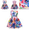 Vestido de Menina Lilo Stitch Com Laço de Borboleta Poliéster Algodão Para Primavera Outono Brincadeiras