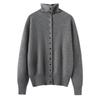 Women's High Neck Cashmere Cardigan - Autumn/Winter 2025 Gentle Style, Slimming, Short, Multi-Button Design