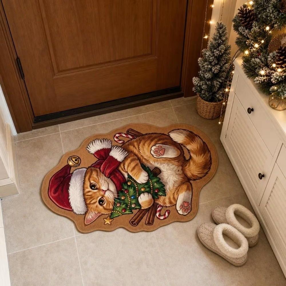 Irregular Shape Entryway Rug Cat Dog Decor Door Mat Hallway Entrance Mat  Front Door Hallway