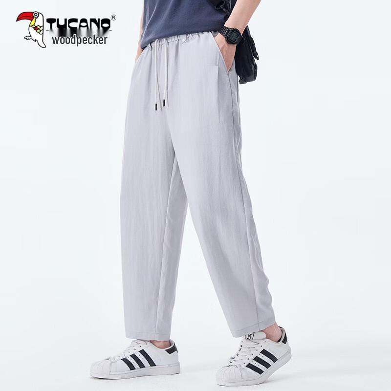 TUCANO Men s Summer Cool Breathable Tencel Linen Casual Pants 2XL