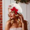 Christmas Hat Fashion Warm Hat Women's Cute Christmas Beret Hat Decorative Wool Artist Beanies Hats Painter Hat for Adults