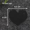 Small Red Heart 4.5*4cm Kraft Paper Gift and Message Tag