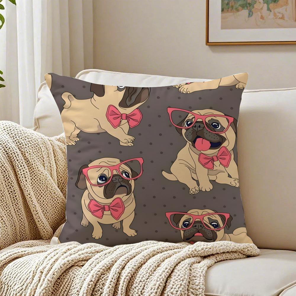 NICE CUTE Pomeranian Dog Cushion Cover Pillowcase Antidustmite Living Room Sofa Decor Cushion Room